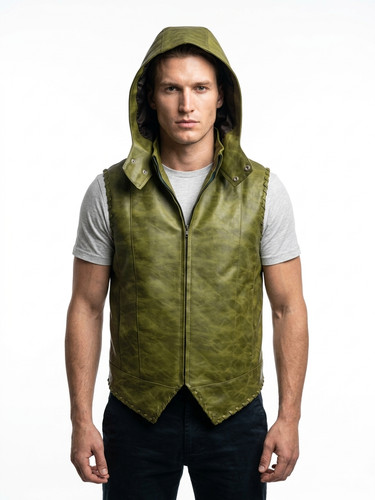 Men distressed faux leather - men's,