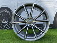 4X R19 Inch 5x112 Audi RS4C Style Grey Polished Wheels: Fits For A4 A5 A6
