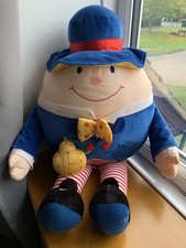 HUMPTY DUMPTY Vintage 90s Boots Plush Soft Sensory Toys Rattle Squeak Large