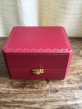 Cartier Red Faux leather watch Box