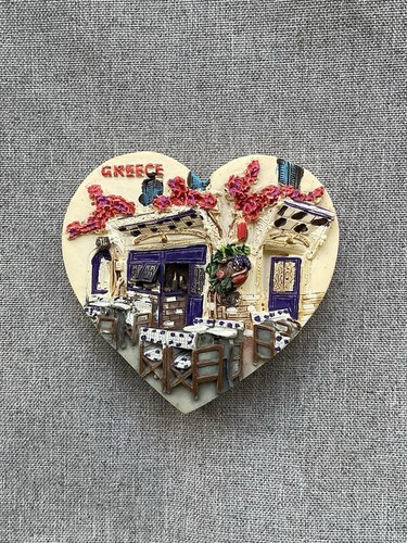 Greece cafe souvenir heart - greece,