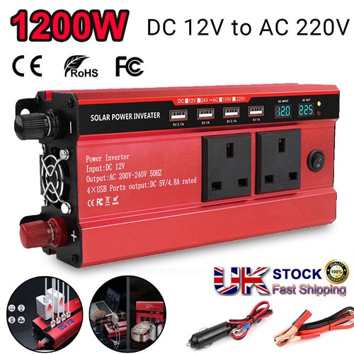 Car power inverter 12v 240v - power, to