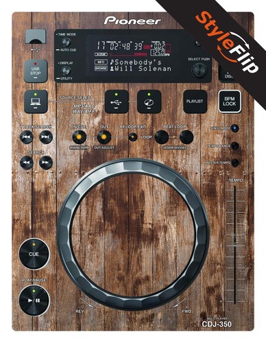 Pioneer cdj 350 - skin, wood
