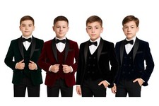 Luxury Boys Slim fit Velvet