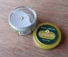 PEARL Light Grey Leather Shoe Boot POLISH CREAM RENOVATING 50ml - FREE DELIVERY