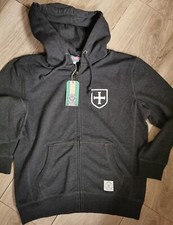 RAMPANT SPORTING, FABIA, MENS CHARCOAL ZIP THROUGH HOODIE, SIZE S