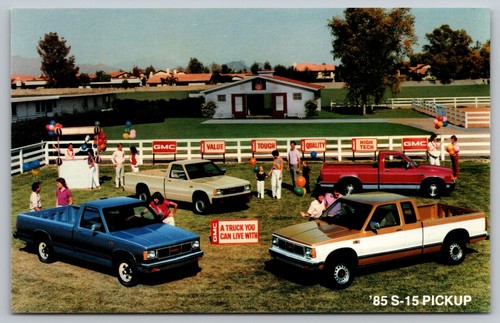 Postcard 15 pickup gmc - '85, pickup,