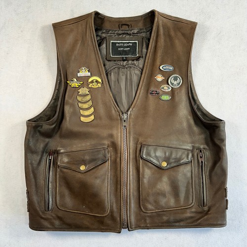 Date leaf leather - leather, biker