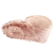Soft Fluffys Fuzzy heart-Shape Area Rugs, Antiskid Luxury Plushes Faux Fluffys