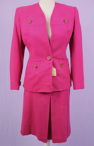 Vtg women 40s pc - pc, fuchsia
