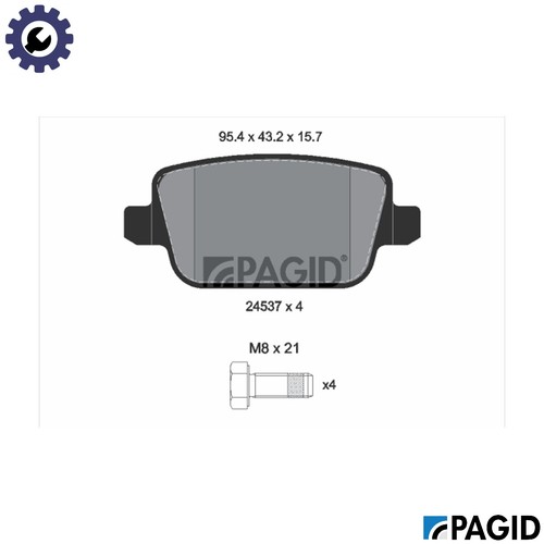 Brake pad set disc - pad,