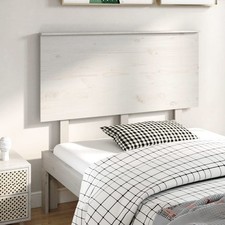 Headboard White Solid Pine