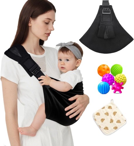 Baby sling carrier - baby, corduroy