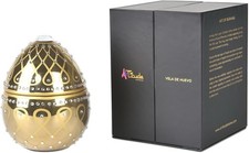Egg shaped scented candle - egg-shaped,