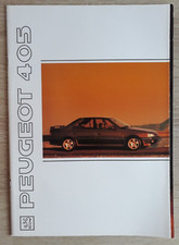 Peugeot 405 Saloons Brochure 1990 - GE GL GLD GRD GR GRi SRI GTX Mi16 x4