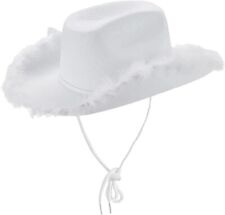 1 xAdult White Fluffy Cowboy