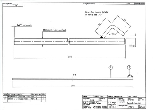Boom extension for predator - boom,
