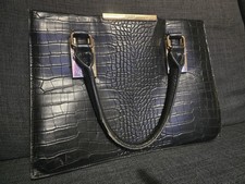 Dune London Black Croc Effect