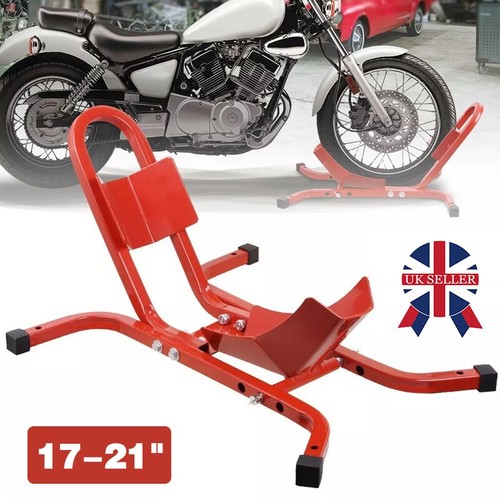 Motorcycle front wheel chock - wheel,