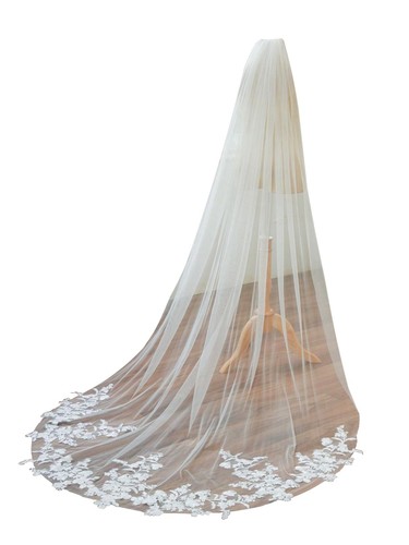 Chapel length floral lace - floral,