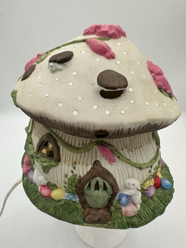 Ceramic mushroom fairy - ceramic,