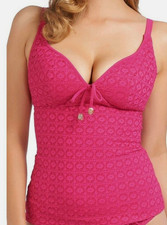 Freya Spirit Hot Pink Tankini Top lightly padded cups multiway wirefree