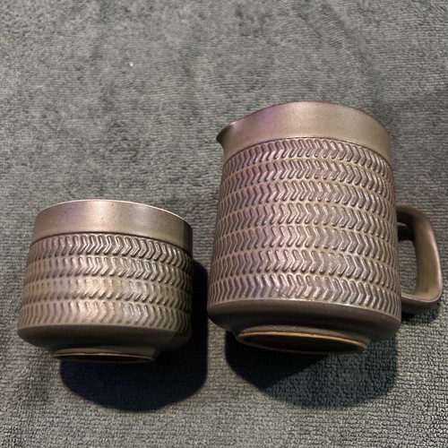Denby chevron milk jug and - denby,