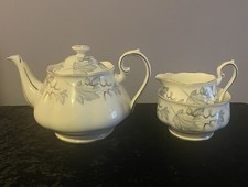 Royal Albert Silver Maple Teapot, Milk/Cream Jug and Sugar Bowl A 1 condition