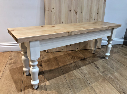 Farmhouse dining table - farmhouse, benches