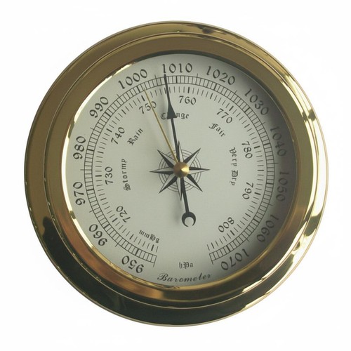 Brass pressure gauge analog - pressure,