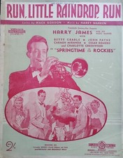 CARMEN MIRANDA, BETTY GRABLE - SPRINGTIME IN THE ROCKIES - VINTAGE ORIGINAL 1942