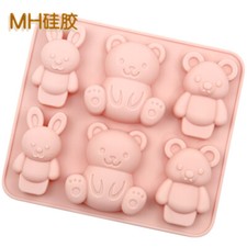 Bears Rabbits Animals Silicone