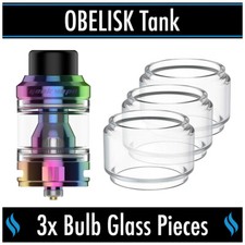 3x Bubble Bulb Glass Pieces