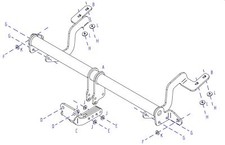 Towtrust Fixed Flange Automotive Towbar For Vauxhall/Opel Combo MPV 2018-Onwards