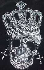 IRON-ON SKULL CROWN Rhinestone