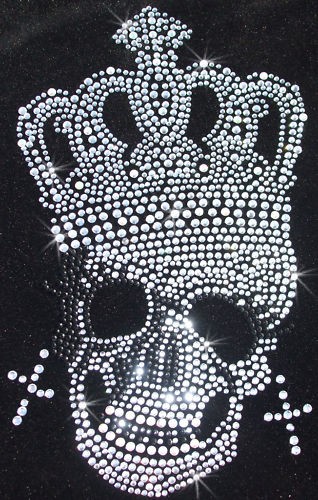 Iron skull crown rhinestone - skull,
