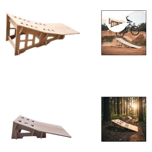 Mountain bike jump ramp - bike,