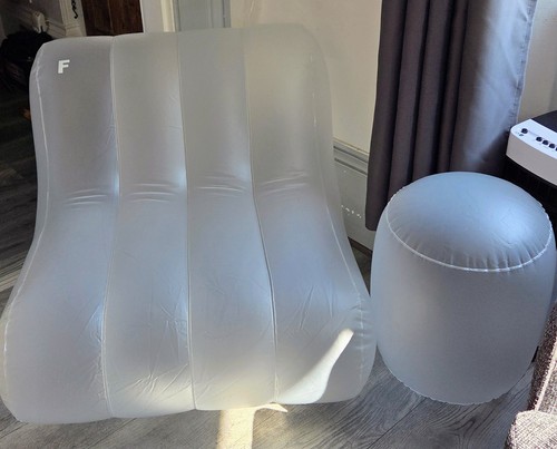 Inflatable chair and stool set - chair,