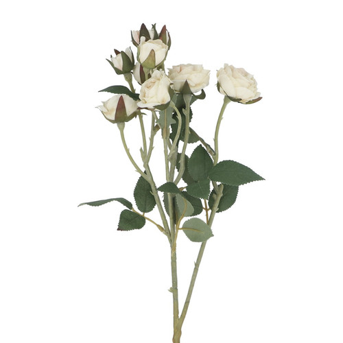 Artificial cream rosebud - cream,