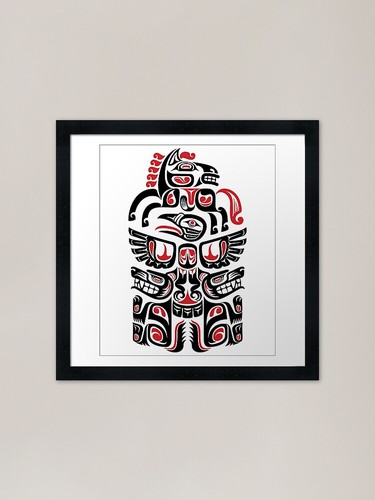 Native american haida wolf - american,