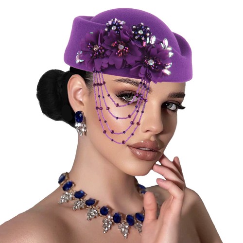Women felt pillbox hat - women,