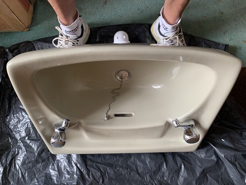 Wash basin avocado green - basin,