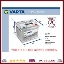 Car Battery C6 Varta 063 520A