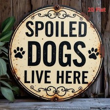 Rustic Dog Owner Gift Metal