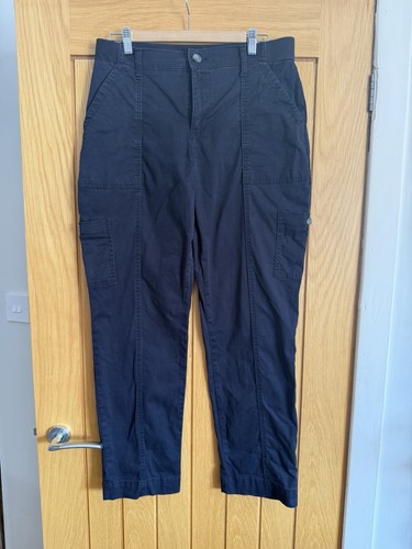 Lee black cargo trousers pants - black,