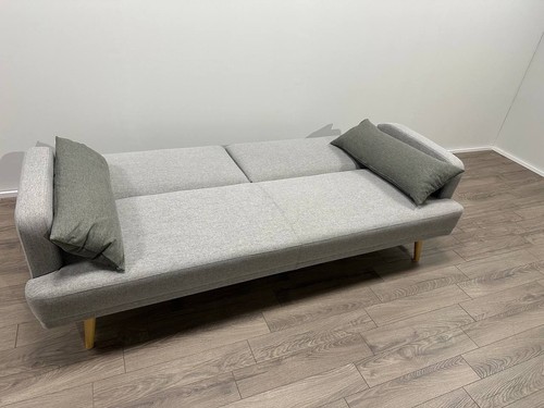 Andy grey fabric seater - grey,