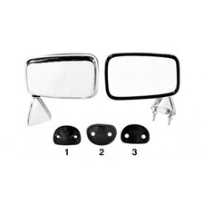 ESCORT MK2 1975-80 Door Mirror (Steel) Chrome