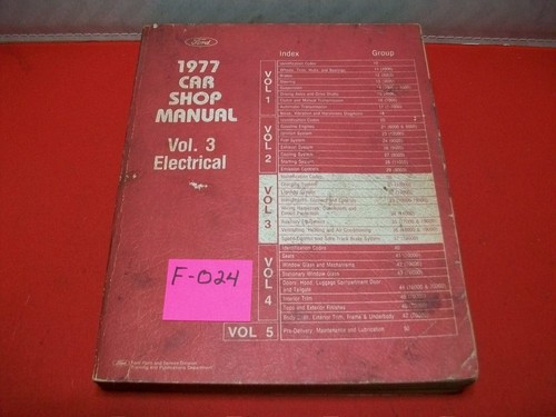 Vintage oem factory 1977 ford - vintage,