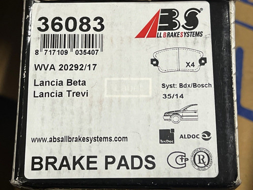 Abs 36083 front brake pads - abs,