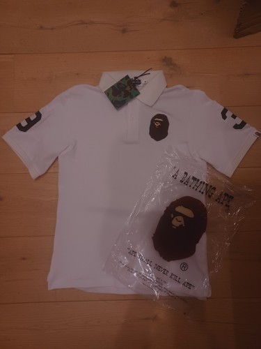 Bathing ape men white polo - ape,